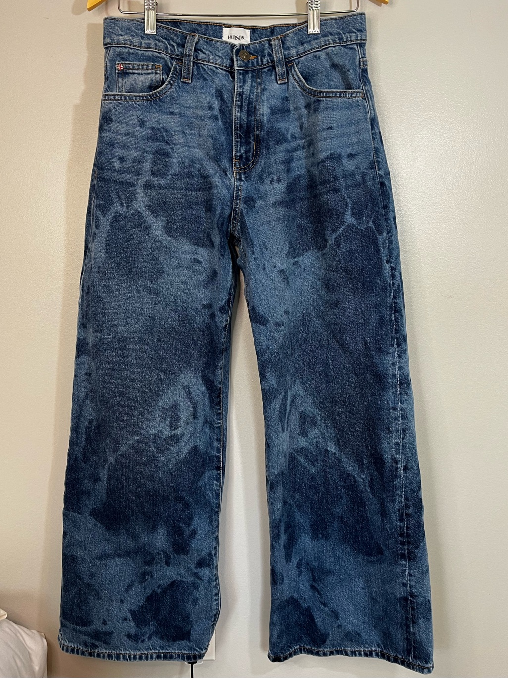 Hudson Wide Leg High Rise Mottled Jeans Women’s 28